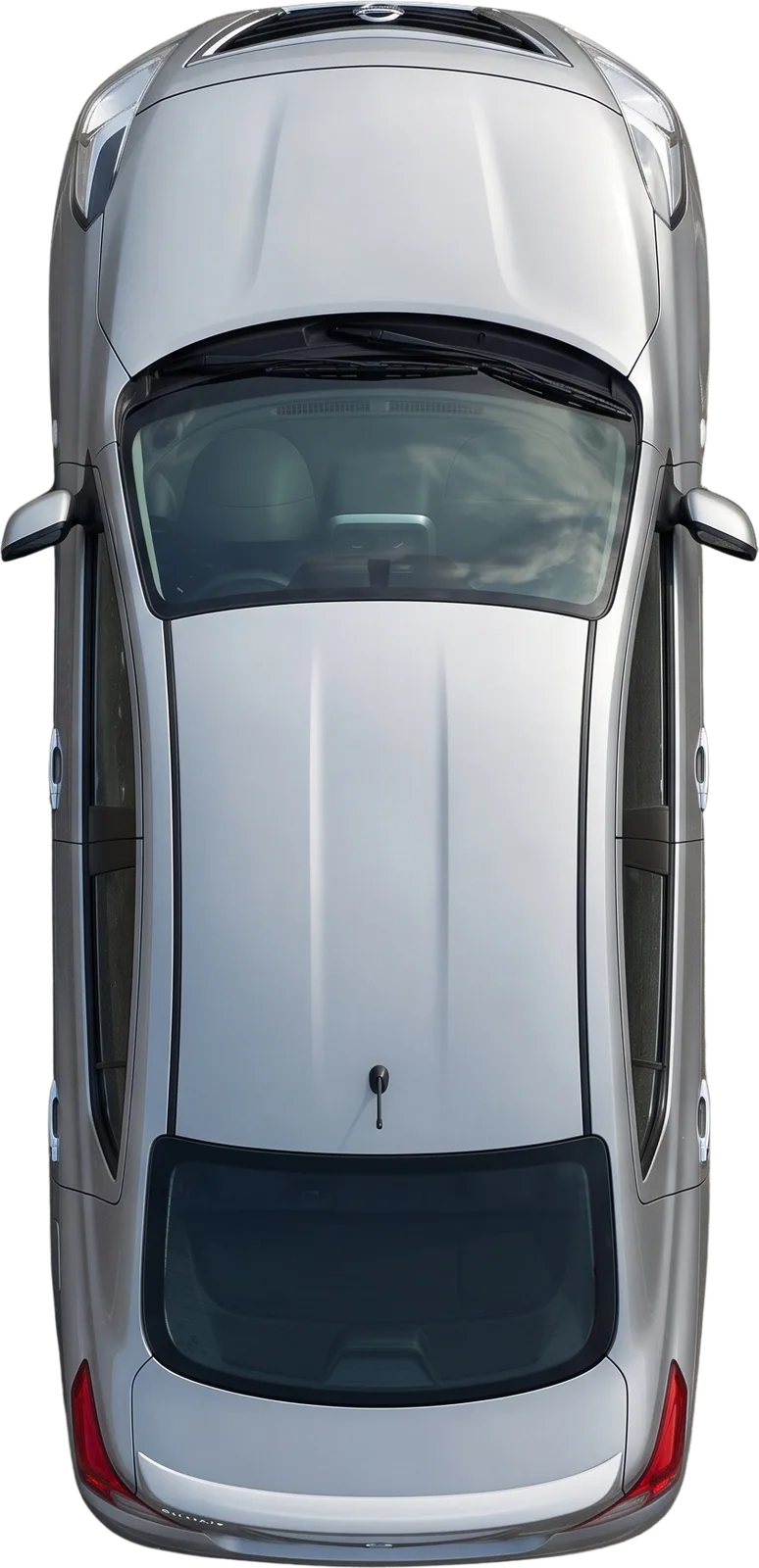 Top view of the Nissan Sunny training car at Ajman Driving Academy